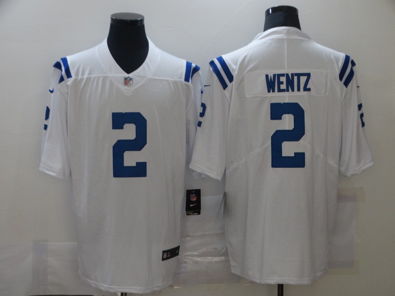 Men Indianapolis Colts #2 Wentz White Nike Vapor Untouchable Limited NFL Jerseys->indianapolis colts->NFL Jersey